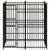 Outdoor Dog Kennel Steel 3.69 m²