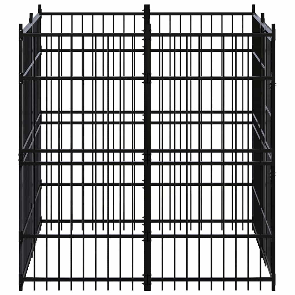 Outdoor Dog Kennel Steel 3,69 m²