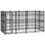 Outdoor Dog Kennel Steel 7.37 m²