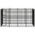 Outdoor Dog Kennel Steel 7.37 m²