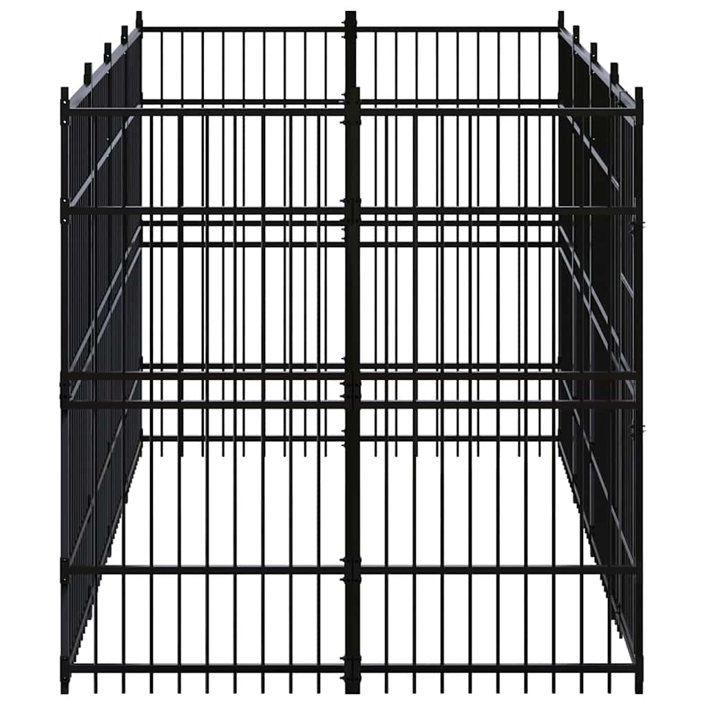 Outdoor Dog Kennel Steel 7,37 m²