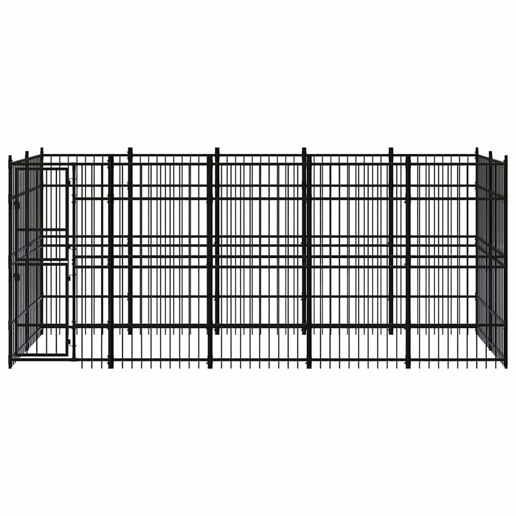 Outdoor Dog Kennel Steel 9,22 m²