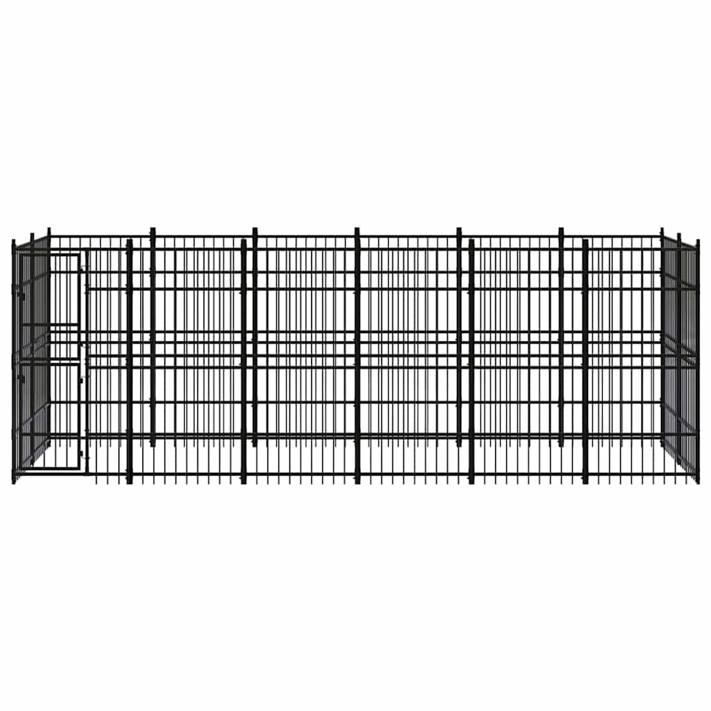 Outdoor Dog Kennel Steel 11,06 m²