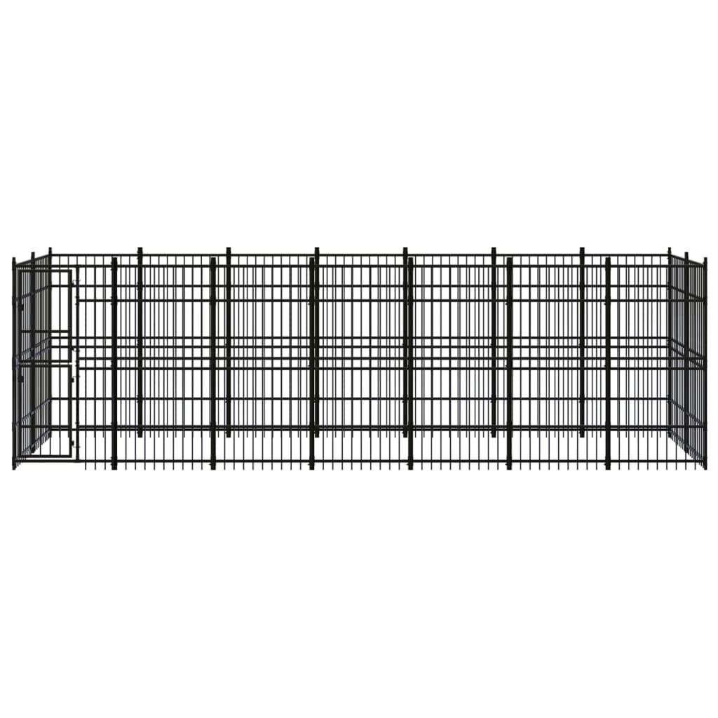 Outdoor Dog Kennel Steel 12.9 m²