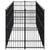 Outdoor Dog Kennel Steel 16.59 m²