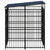 Outdoor Dog Kennel with Roof Steel 3.69 m²