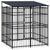 Outdoor Dog Kennel with Roof Steel 3.69 m²