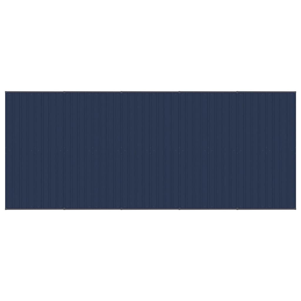 Outdoor Dog Kennel with Roof Steel 9.22 m²