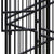Outdoor Dog Kennel Steel 16.59 m²