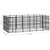 Outdoor Dog Kennel Steel 16.59 m²
