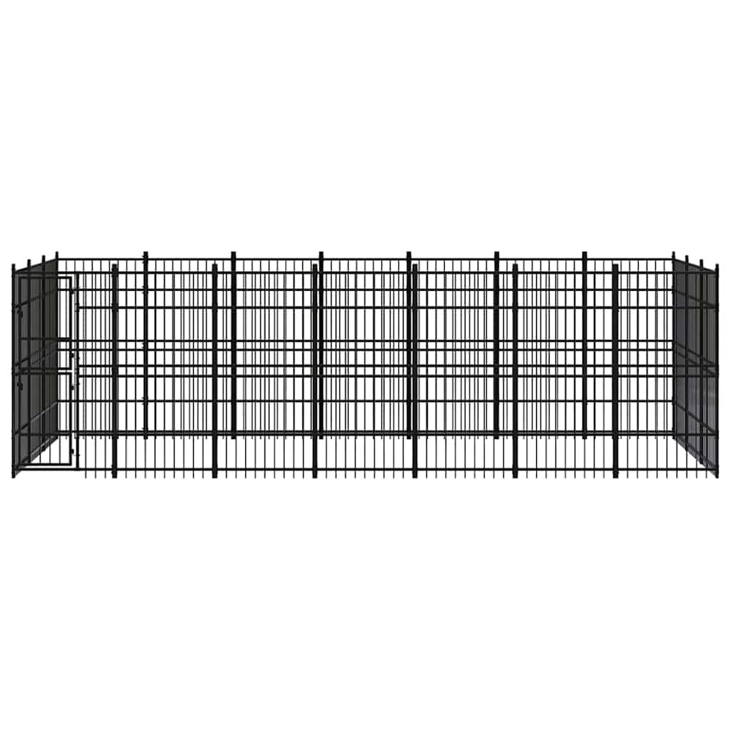 Outdoor Dog Kennel Steel 19,35 m²
