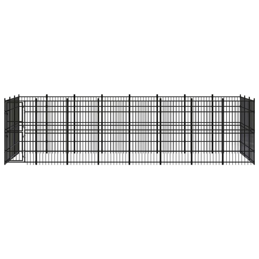 Outdoor Dog Kennel Steel 22.12 m²