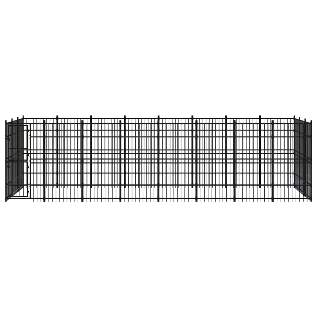 Outdoor Dog Kennel Steel 22.12 m²