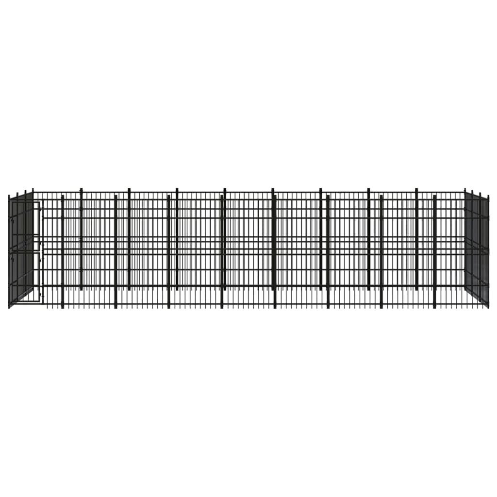 Outdoor Dog Kennel Steel 24.88 m²