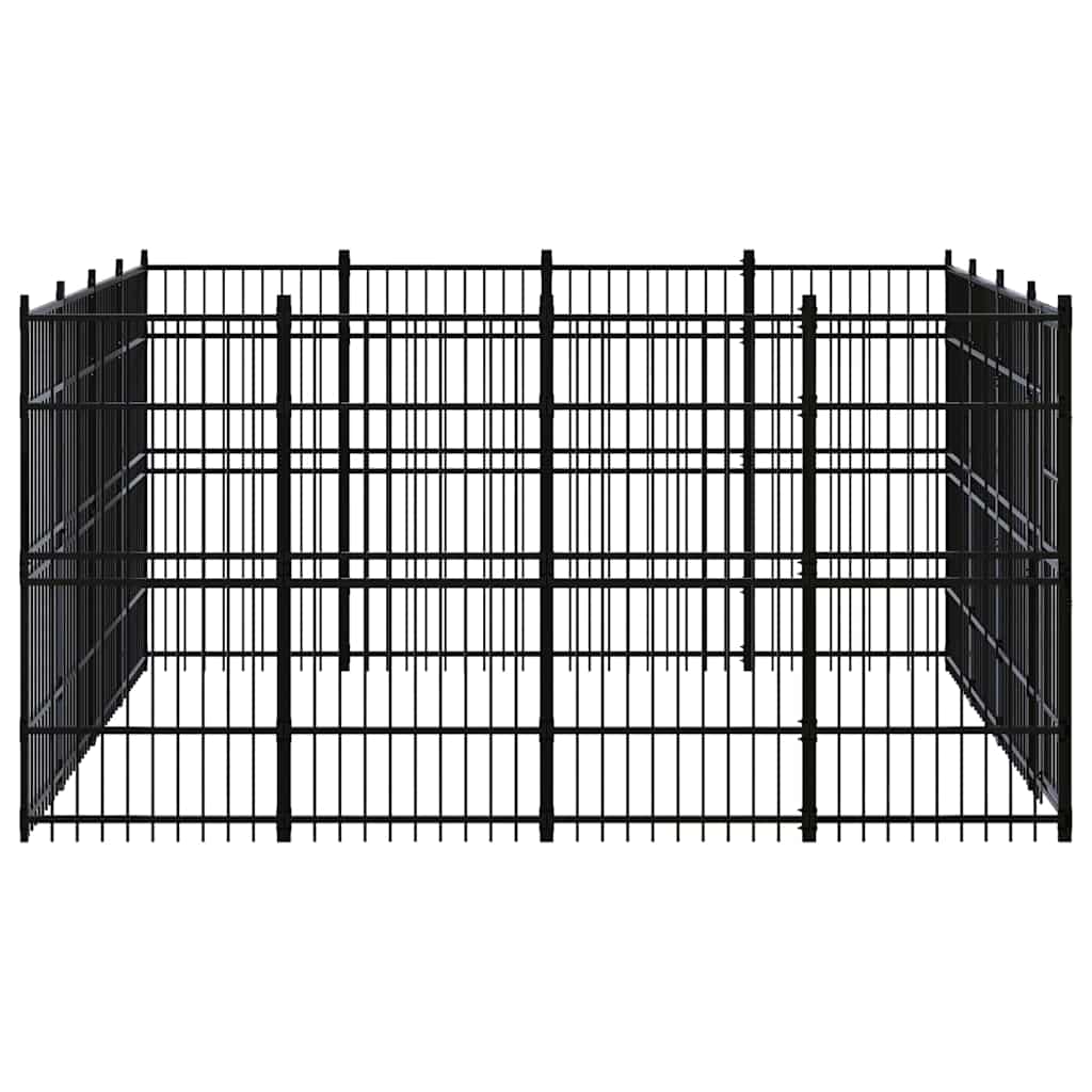 Outdoor Dog Kennel Steel 14,75 m²