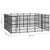 Outdoor Dog Kennel Steel 18.43 m²