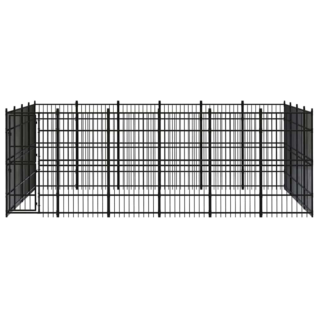 Outdoor Dog Kennel Steel 22,12 m²