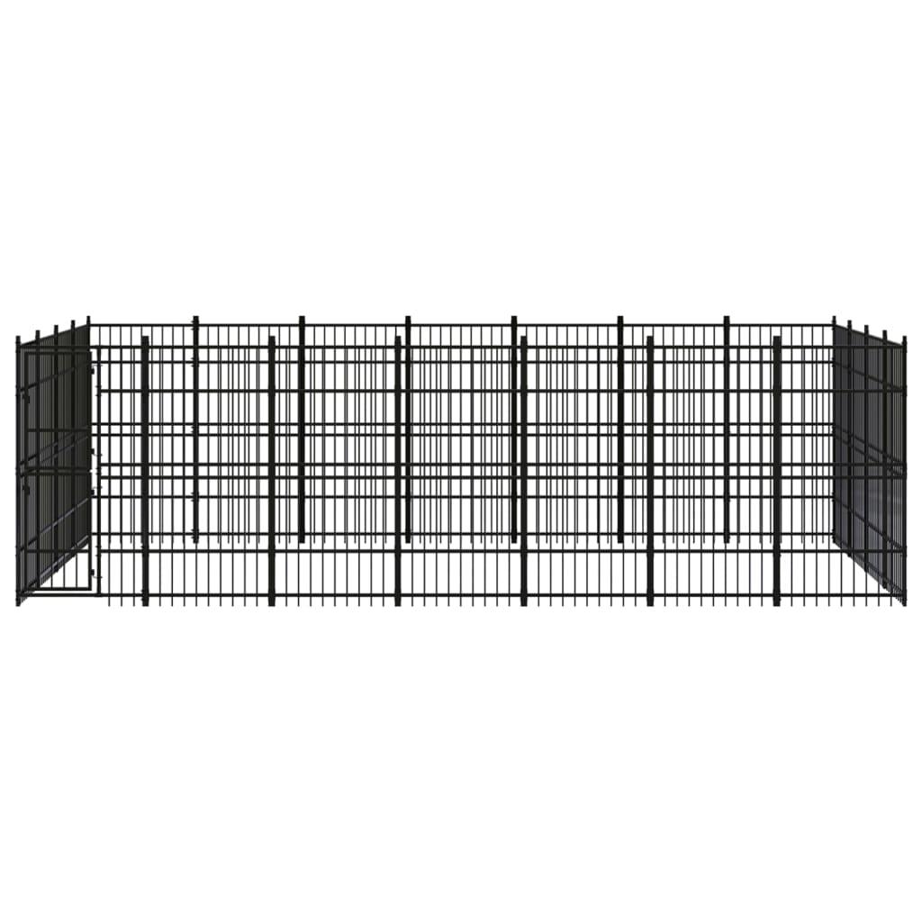 Outdoor Dog Kennel Steel 25.8 m²