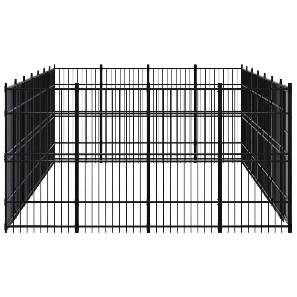 Outdoor Dog Kennel Steel 25.8 m²