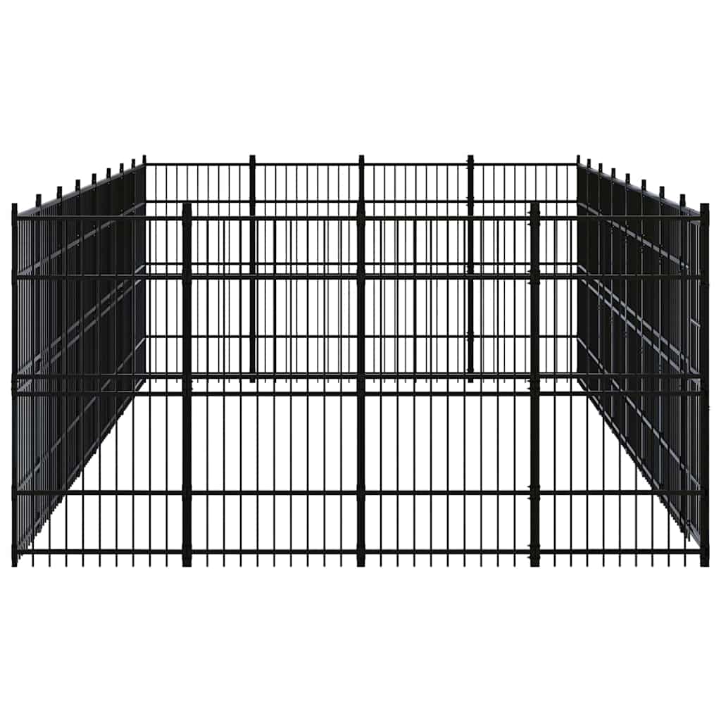 Outdoor Dog Kennel Steel 29,49 m²