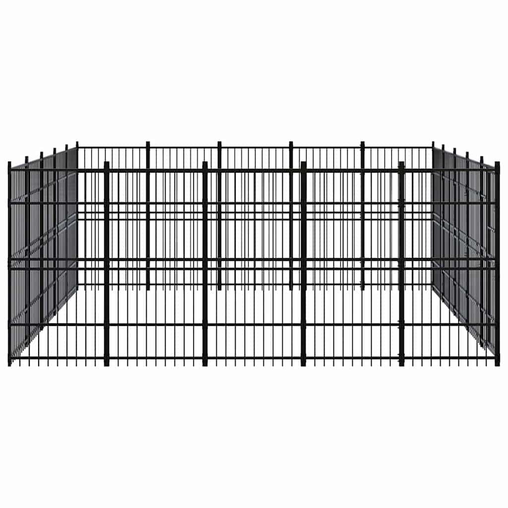 Outdoor Dog Kennel Steel 23,04 m²