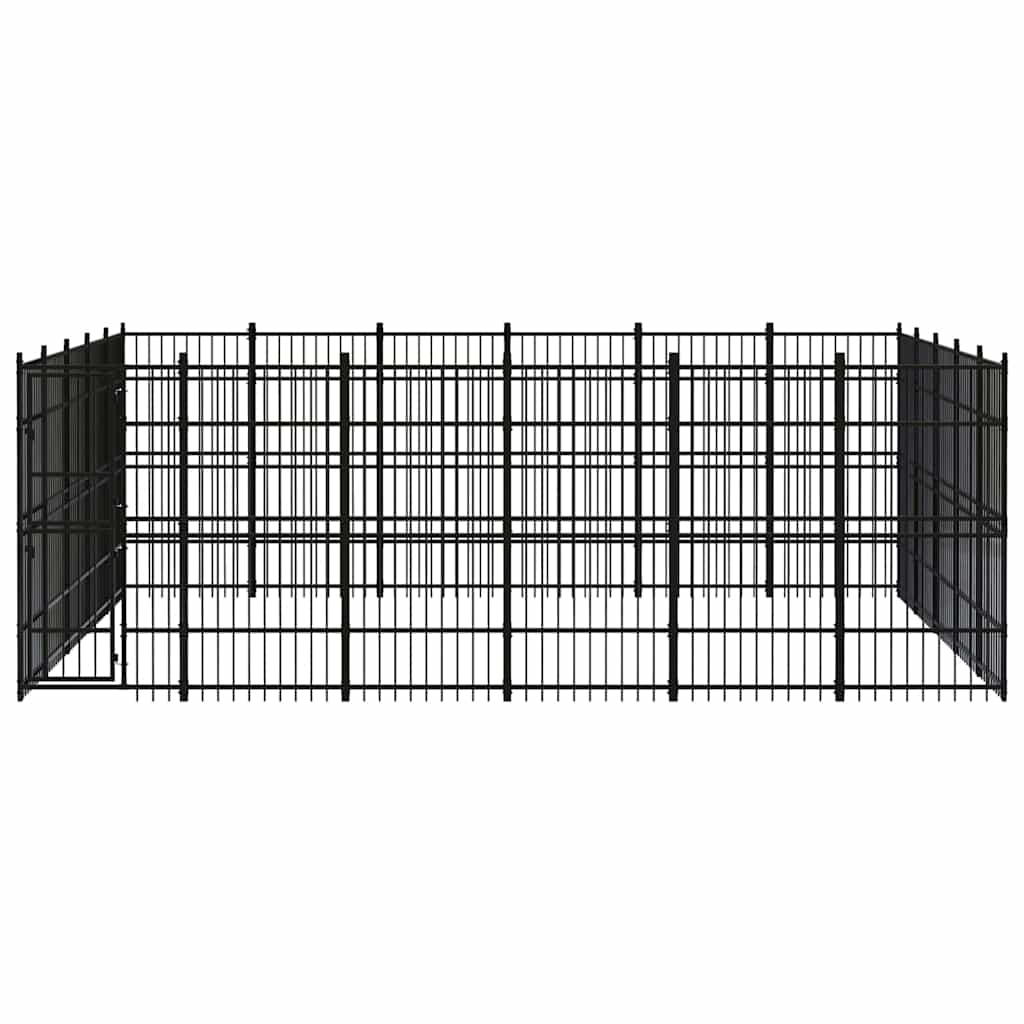 Outdoor Dog Kennel Steel 27,65 m²