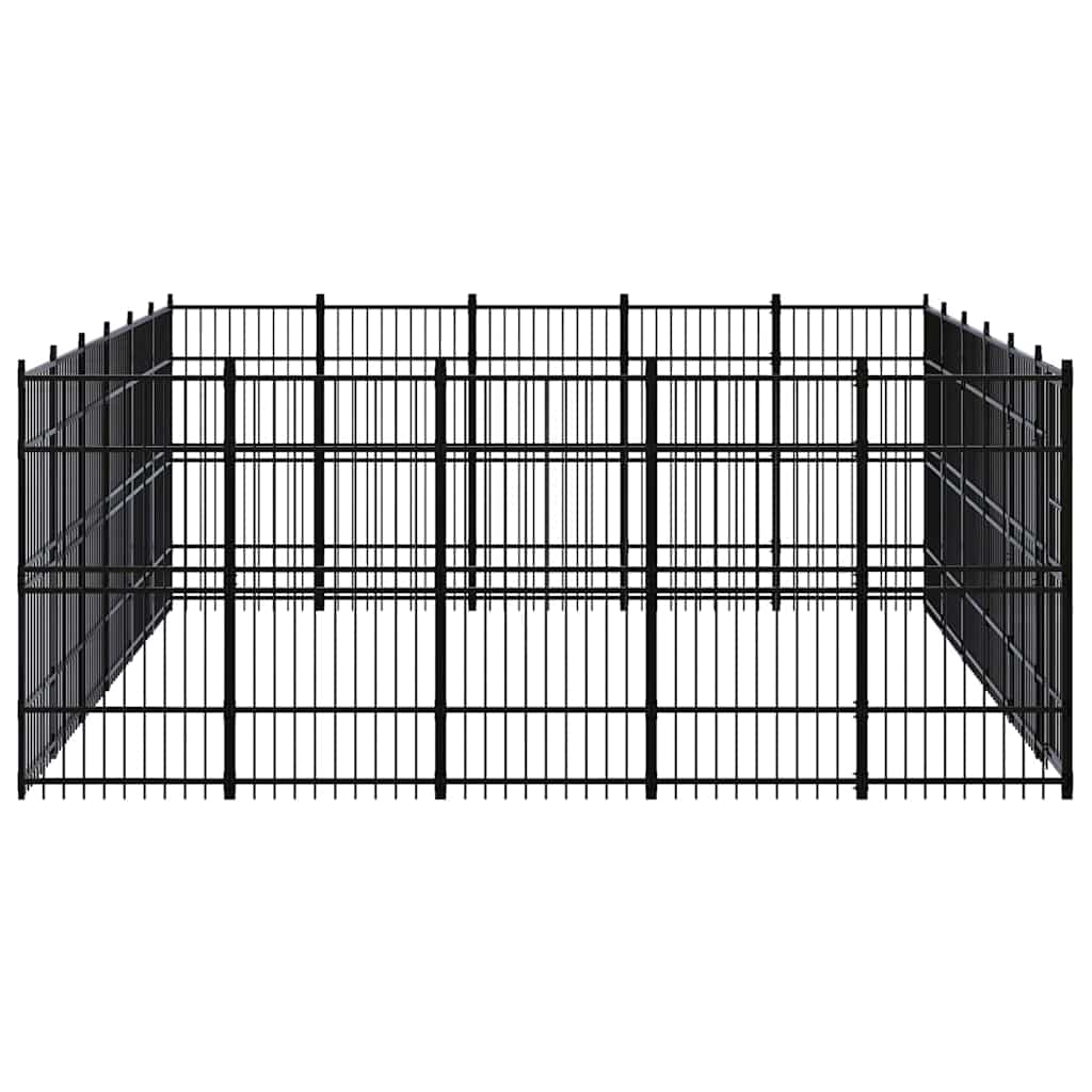 Outdoor Dog Kennel Steel 27,65 m²