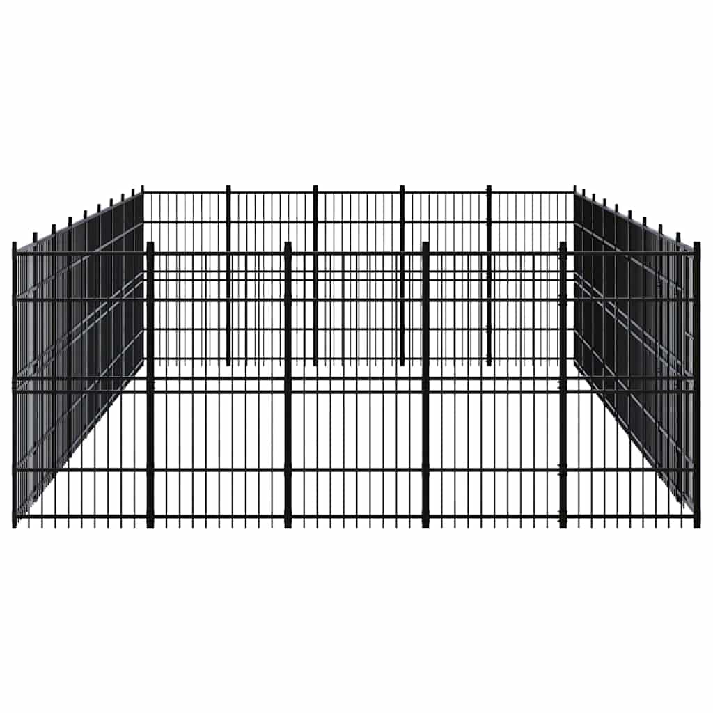 Outdoor Dog Kennel Steel 41,47 m²