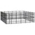 Outdoor Dog Kennel Steel 33.18 m²