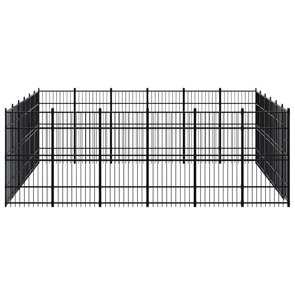 Outdoor Dog Kennel Steel 33,18 m²