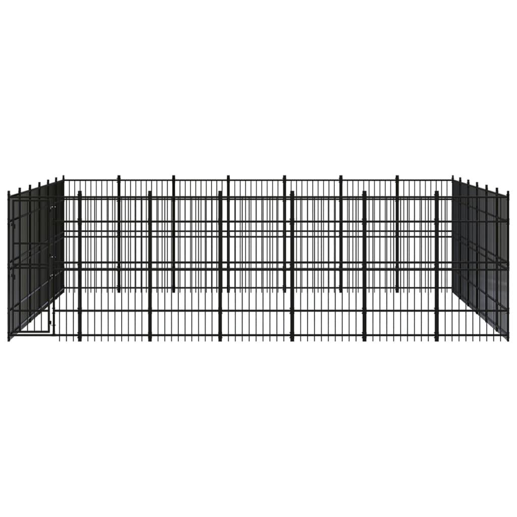 Outdoor Dog Kennel Steel 38.71 m²