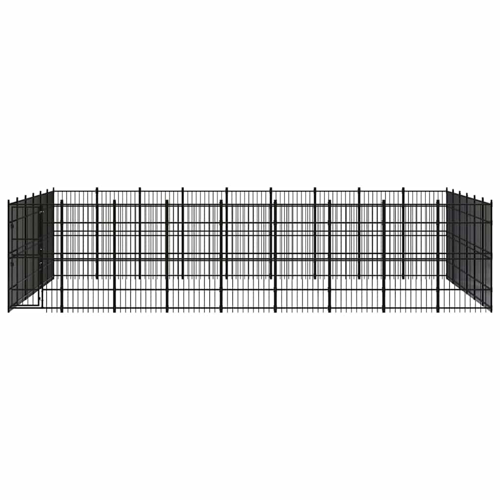 Outdoor Dog Kennel Steel 49,77 m²