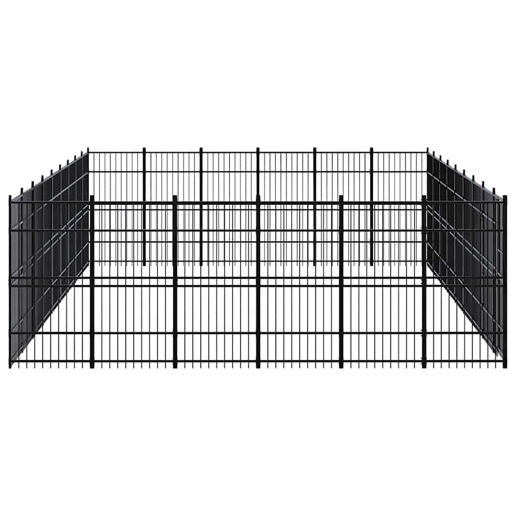 Outdoor Dog Kennel Steel 49,77 m²