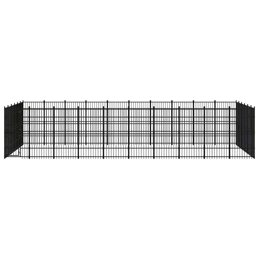Outdoor Dog Kennel Steel 55,3 m²