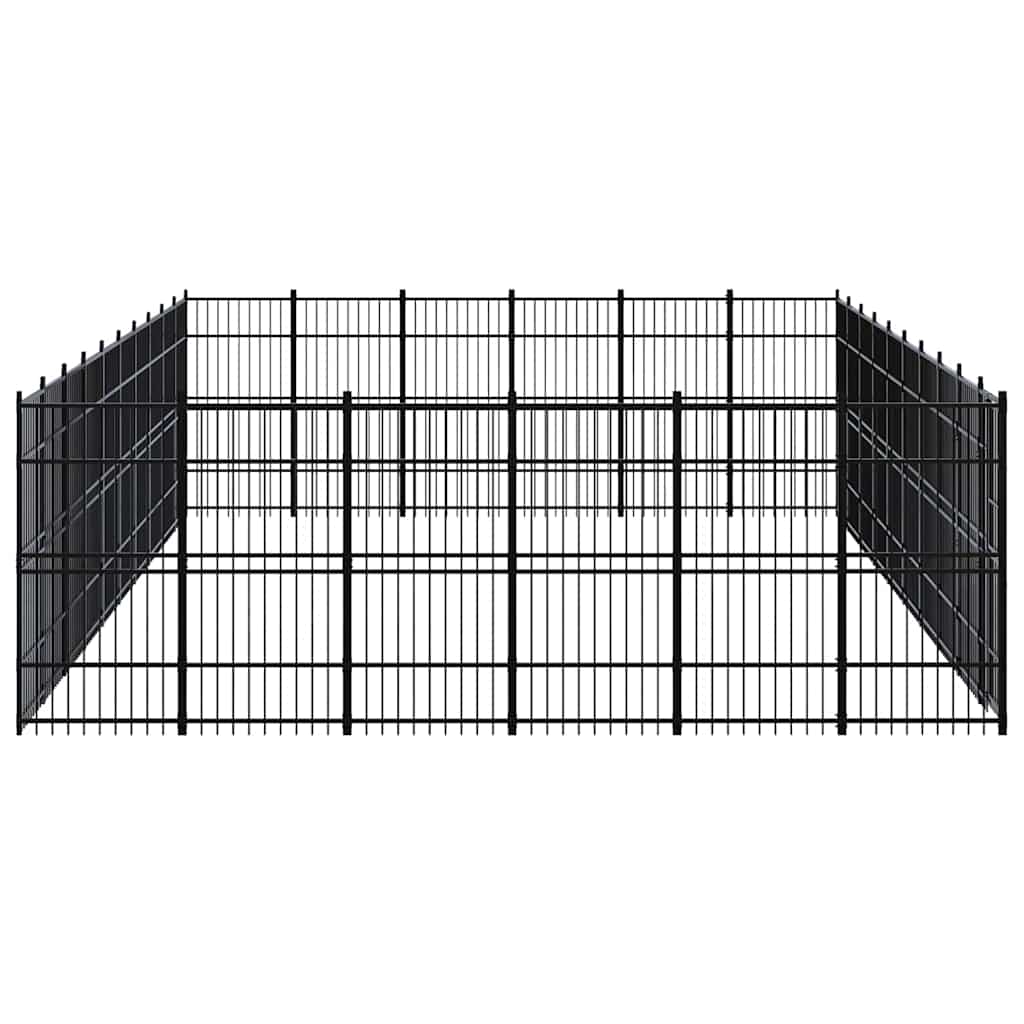 Outdoor Dog Kennel Steel 55,3 m²