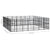 Outdoor Dog Kennel Steel 45.16 m²
