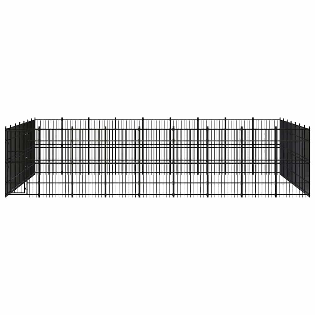Outdoor Dog Kennel Steel 58,06 m²
