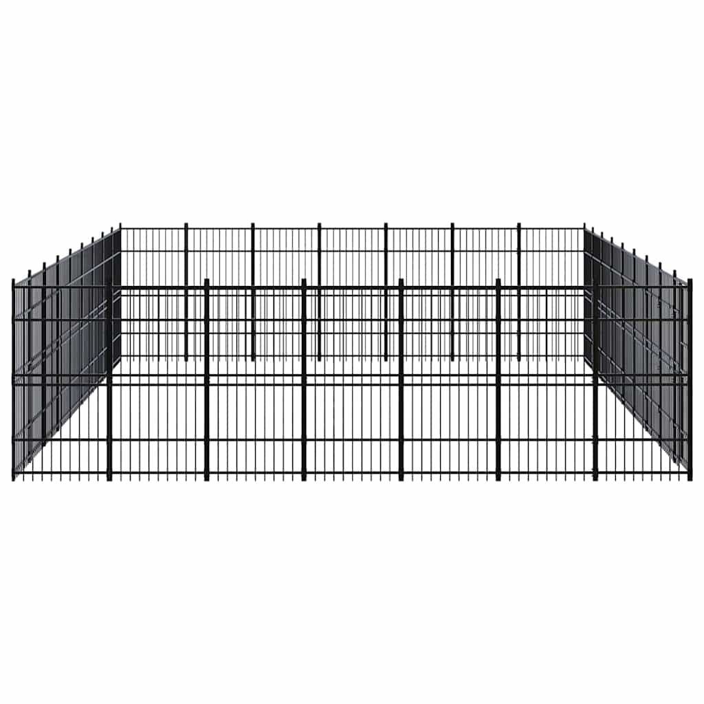 Outdoor Dog Kennel Steel 58,06 m²