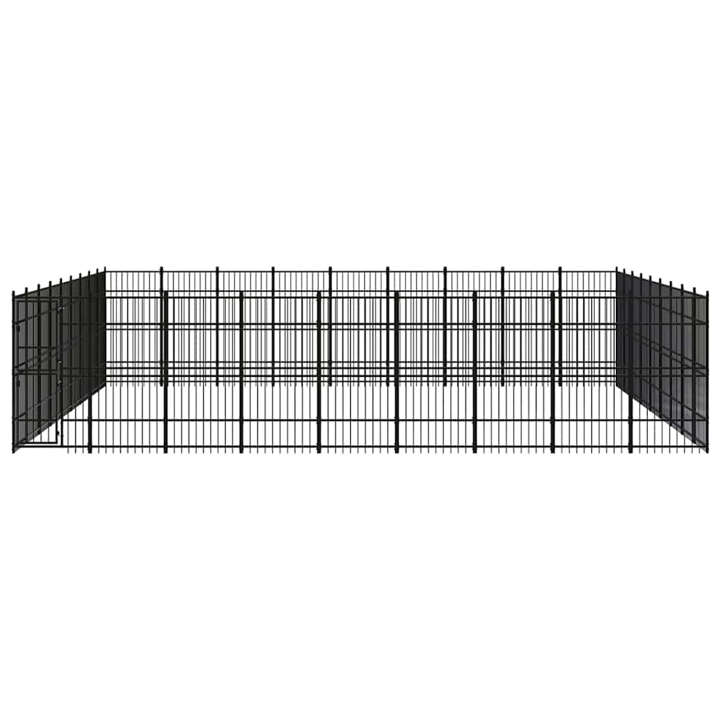 Outdoor Dog Kennel Steel 74,65 m²