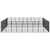 Outdoor Dog Kennel Steel 74.65 m²