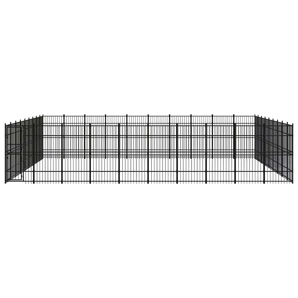 Outdoor Dog Kennel Steel 82,94 m²