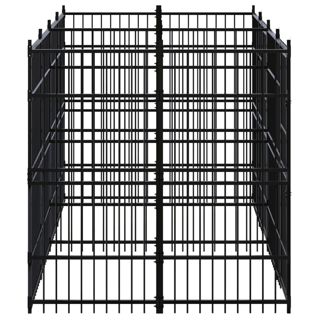 Outdoor Dog Kennel Steel 11.06 m²