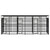Outdoor Dog Kennel with Roof Steel 11.06 m²