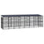 Outdoor Dog Kennel with Roof Steel 14.75 m²