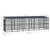 Outdoor Dog Kennel with Roof Steel 14.75 m²