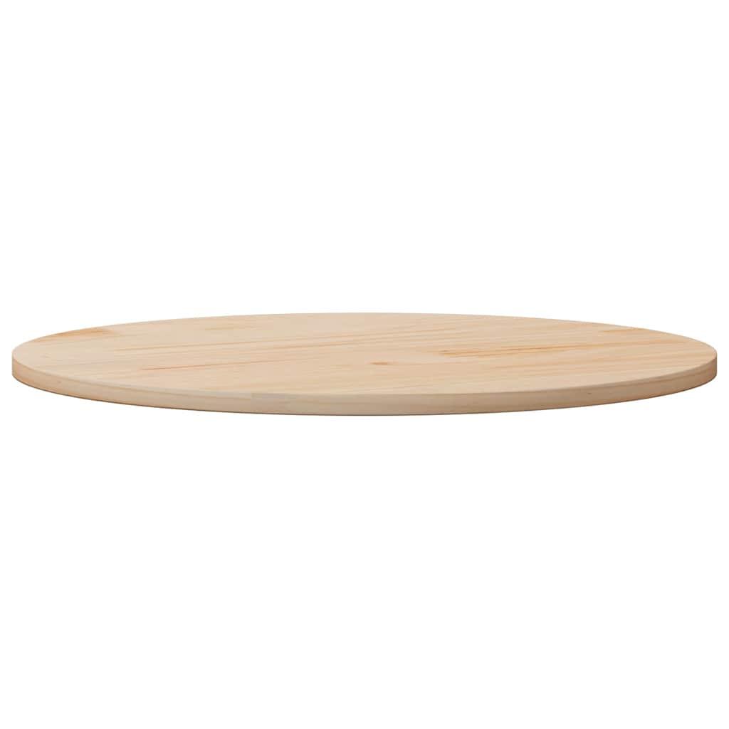 Table Top Ø90x2.5 cm Solid Wood Pine