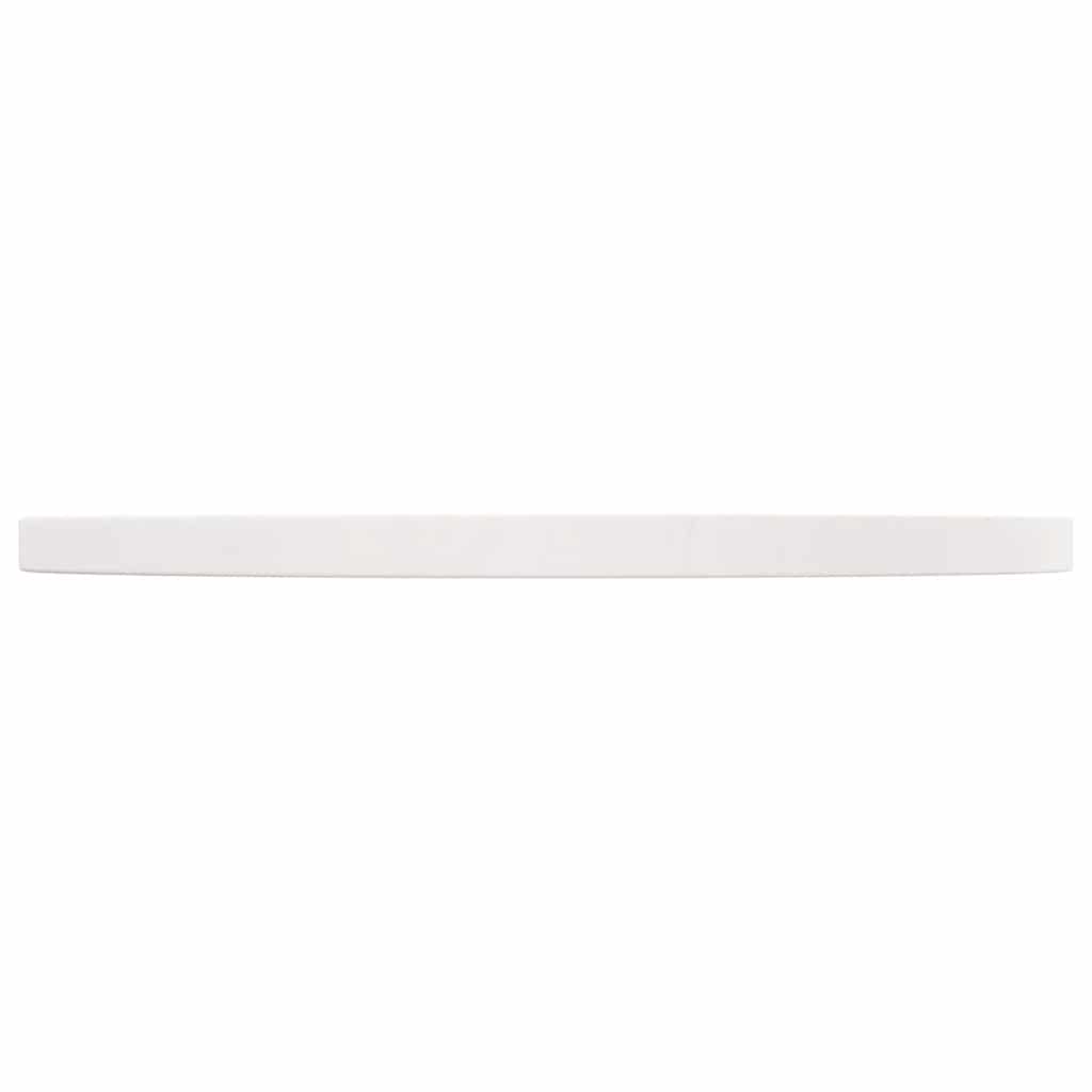 Table Top White Ø50x2.5 cm Solid Wood Pine