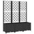 Garden Planter with Trellis Black 120x40x136 cm PP