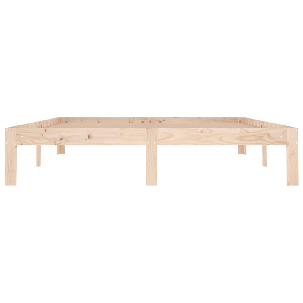 Bed Frame without Mattress Solid Wood 150x200 cm