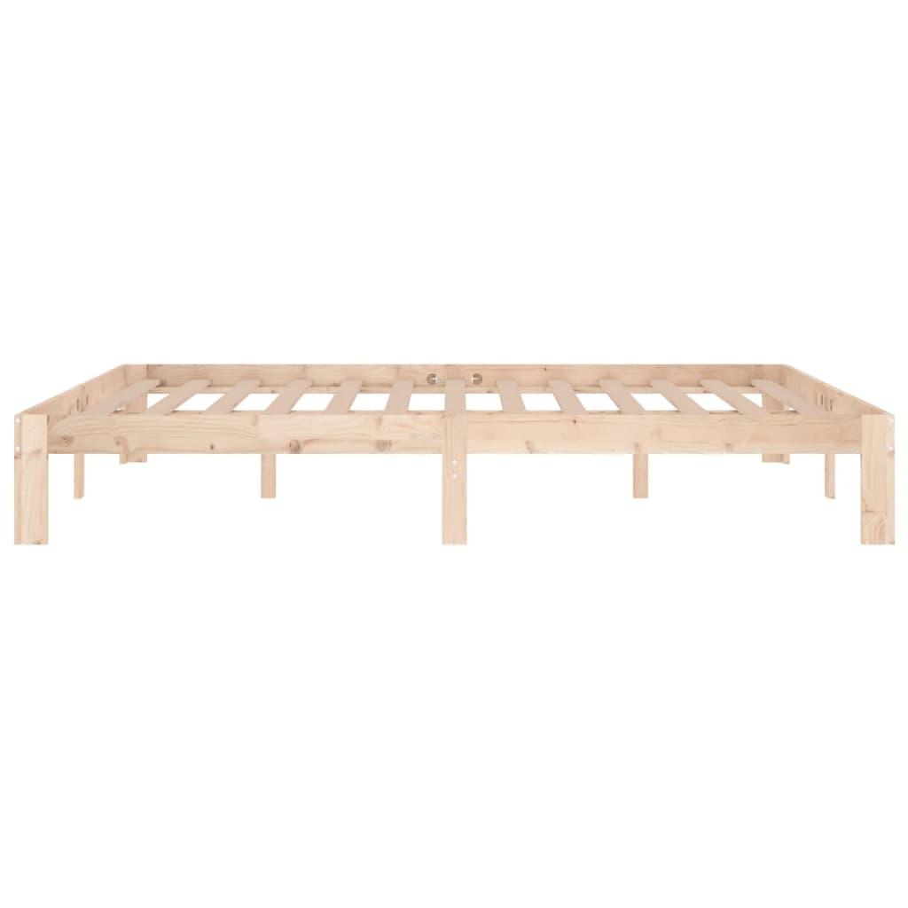 Bed Frame without Mattress Solid Wood 150x200 cm